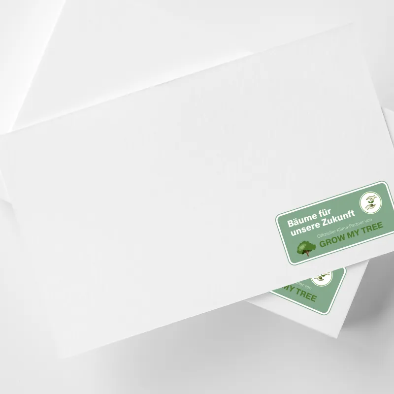 Aktion Baum Logo auf Business Card.
